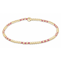 enewton hope joy pattern 2mm bead bracelet, bright pink