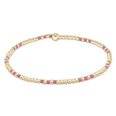 enewton hope joy pattern 2mm bead bracelet, bright pink