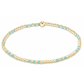 enewton hope joy pattern 2mm bead bracelet, mint