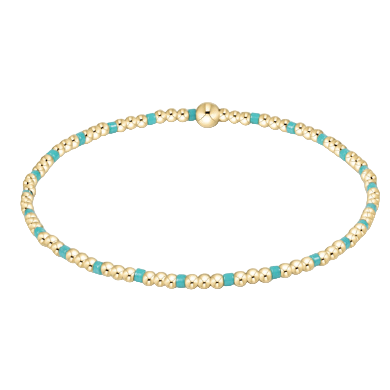 enewton hope sincerity pattern 2mm bead bracelet, turquoi