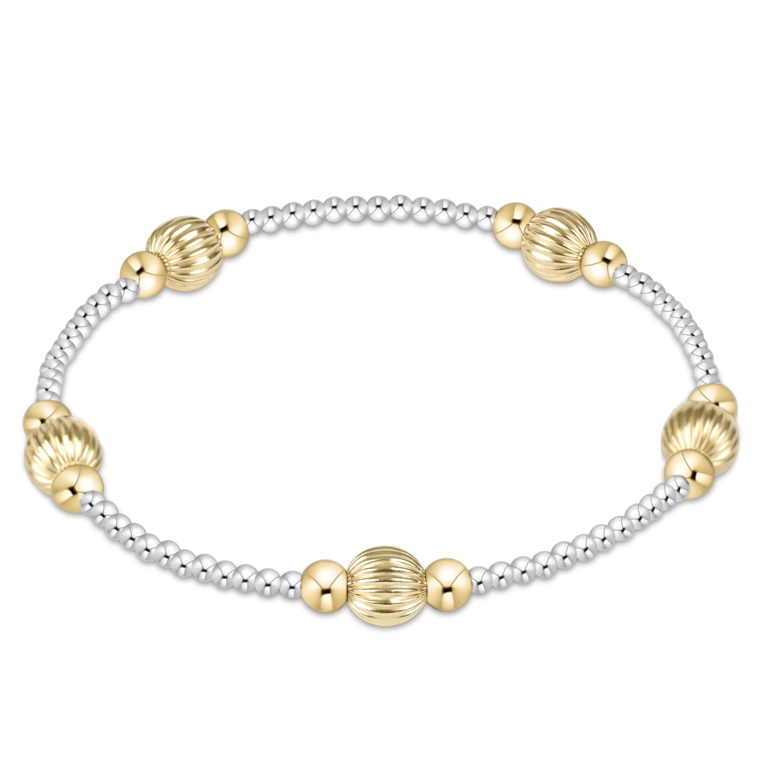 purpose dignity 6mm bead bracelet mixed metal 1