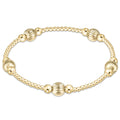 purpose dignity 6mm bead bracelet gold
