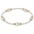 purpose pearl 6mm dignity mixed metal bracelet