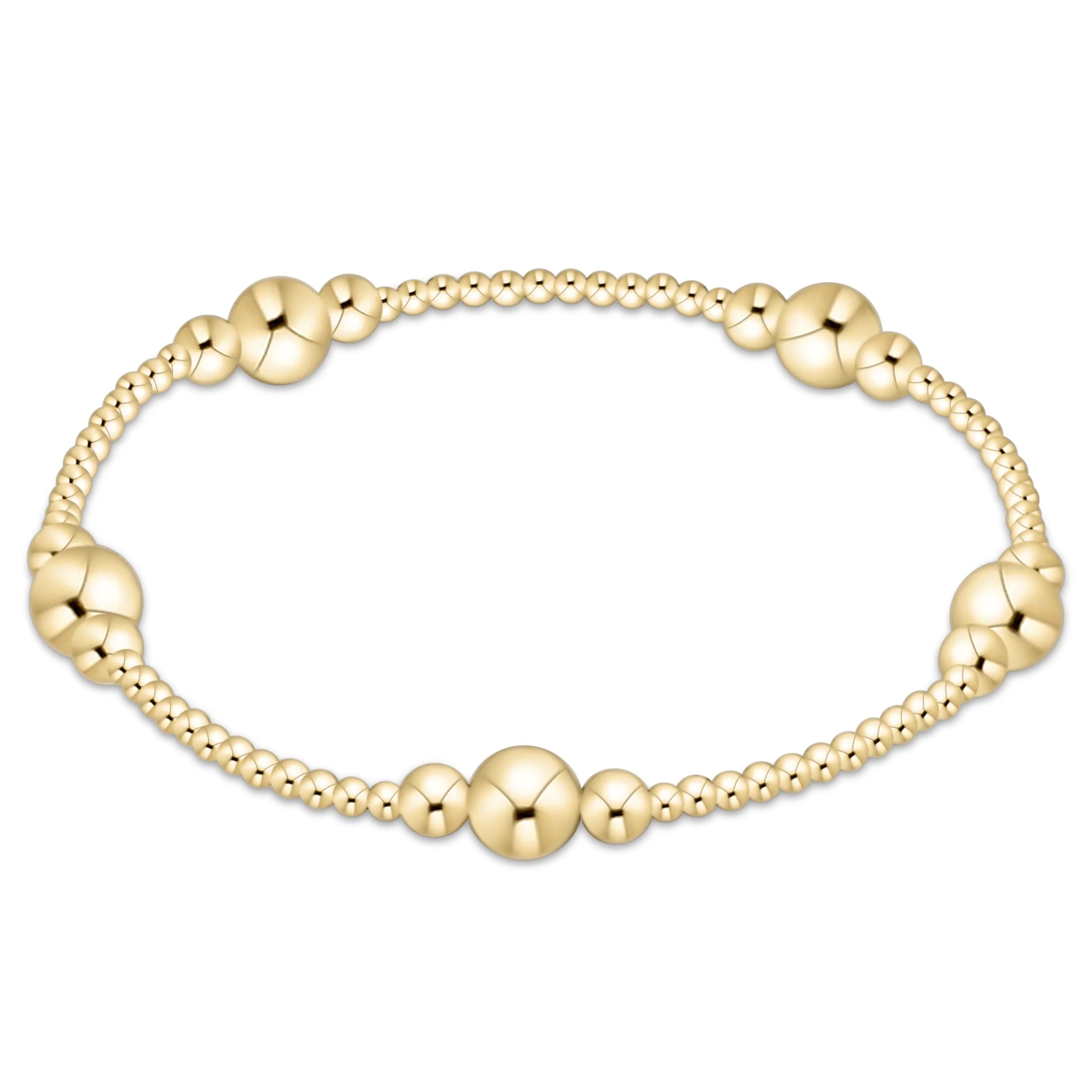 purpose gold 6mm bead bracelet