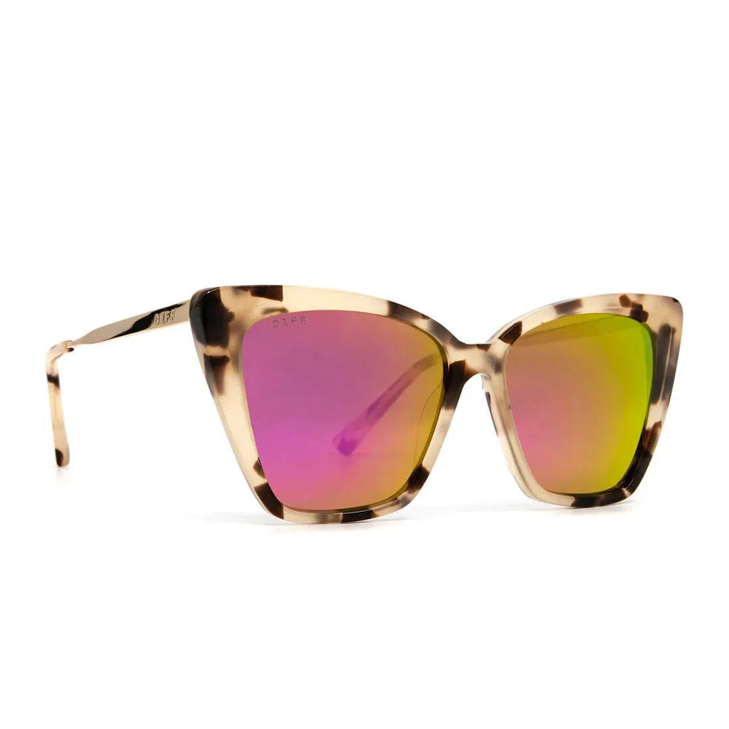 DIFF EYEWEAR Becky II Black + Dark Smoke Polarized