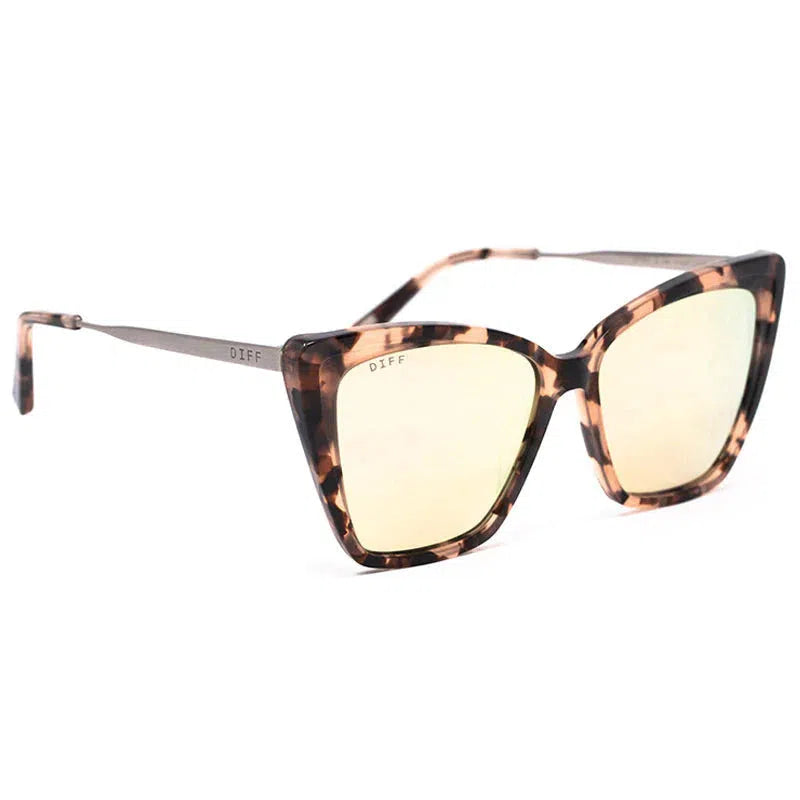 DIFF EYEWEAR Becky II Black + Dark Smoke Polarized