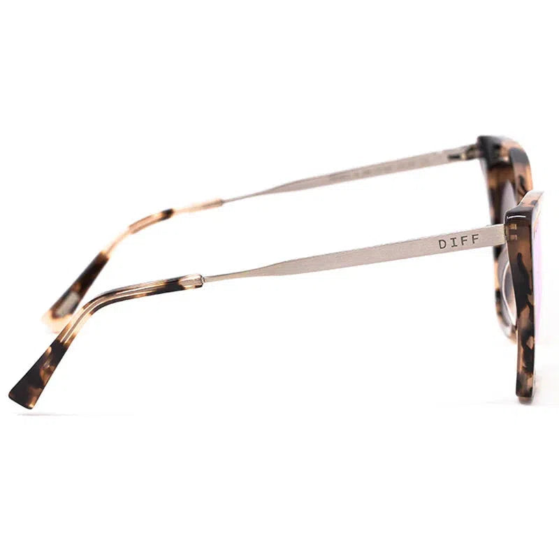 DIFF EYEWEAR Becky II Black + Dark Smoke Polarized