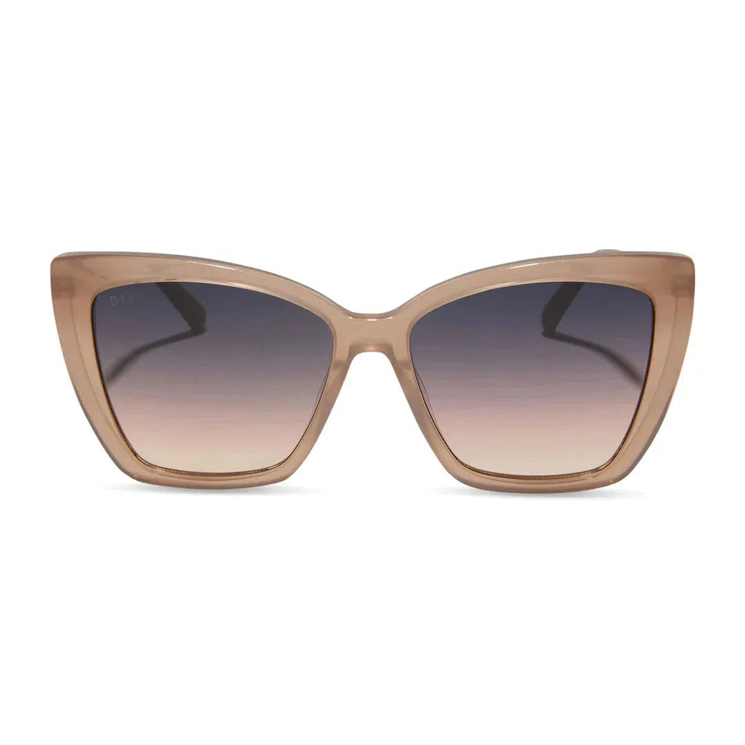 DIFF EYEWEAR Becky II Warm Taupe + Twilight Gradient