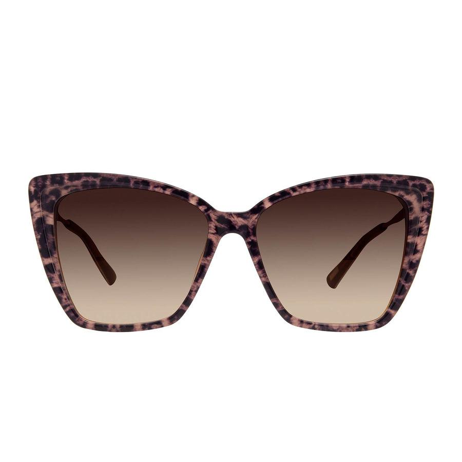 DIFF EYEWEAR Becky II Black + Dark Smoke Polarized