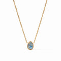 Birthstone Teardrop Delicate Necklace