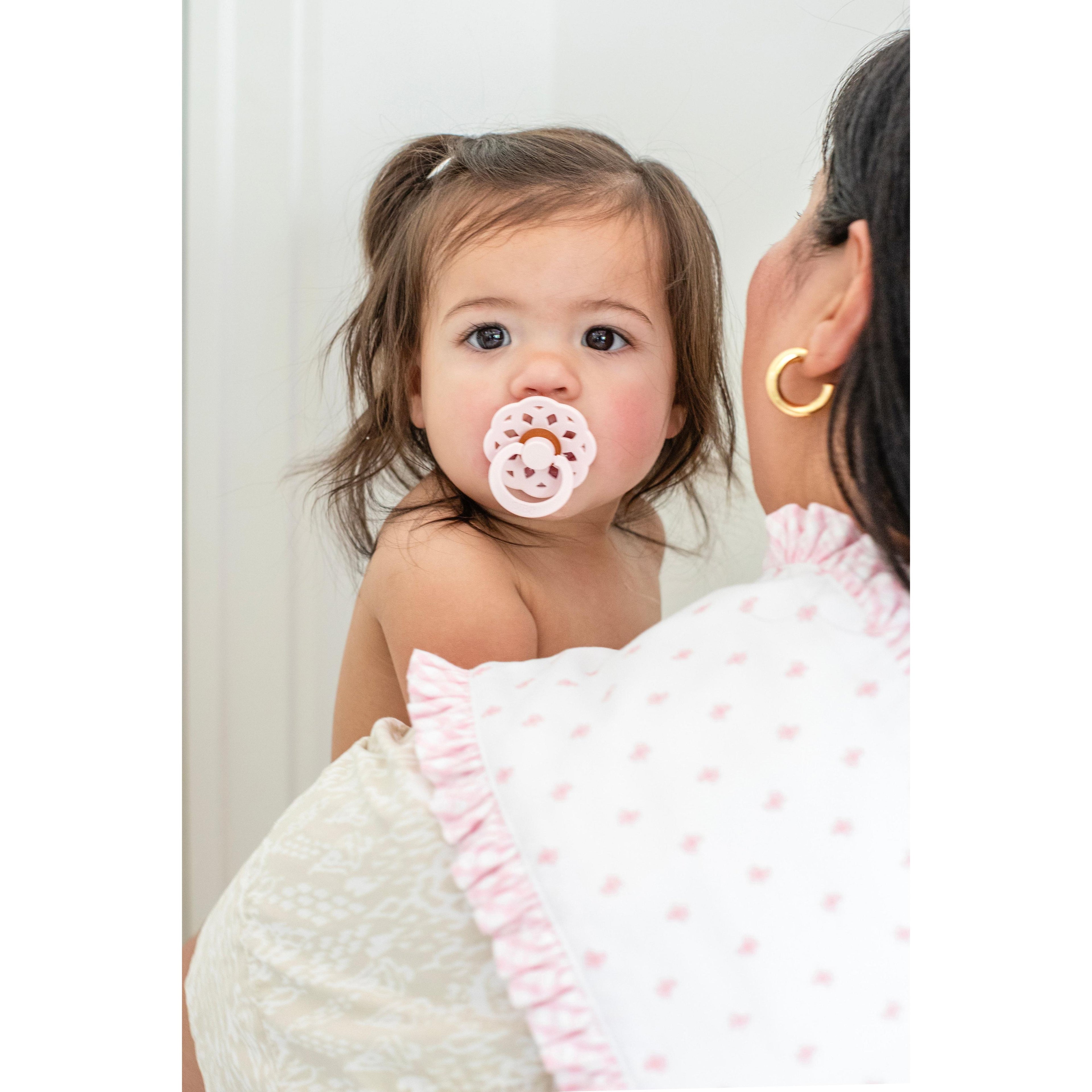 Bow Fancy Fabric Burp