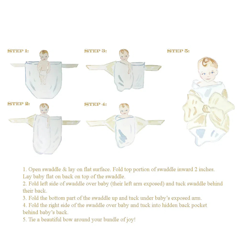 Bow Swaddle, Seersucker