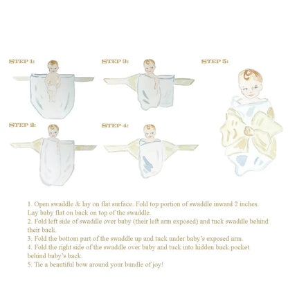 Bow Swaddle, Broadcloth | Baby Shower Maddison Ramsey