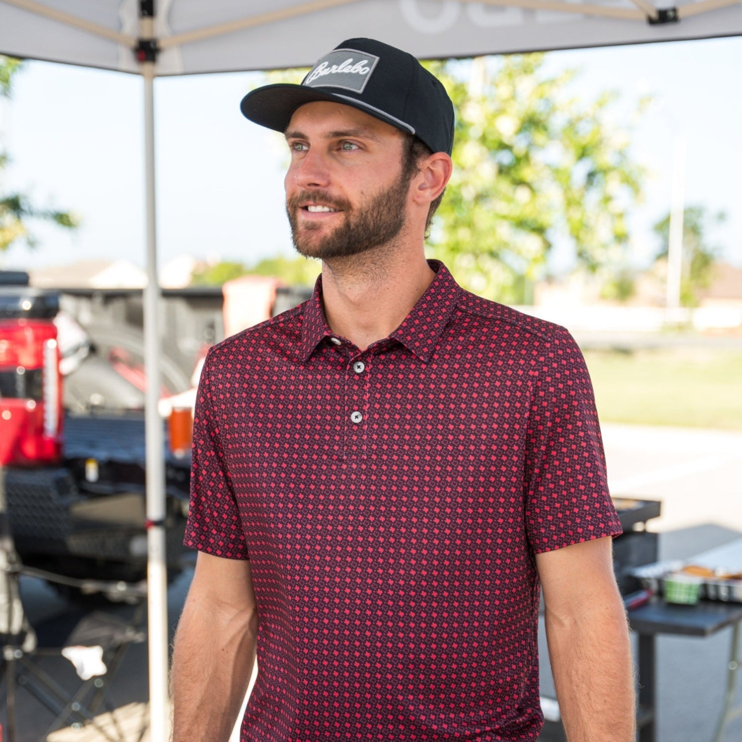 Burlebo Performance Polo In Texas Black