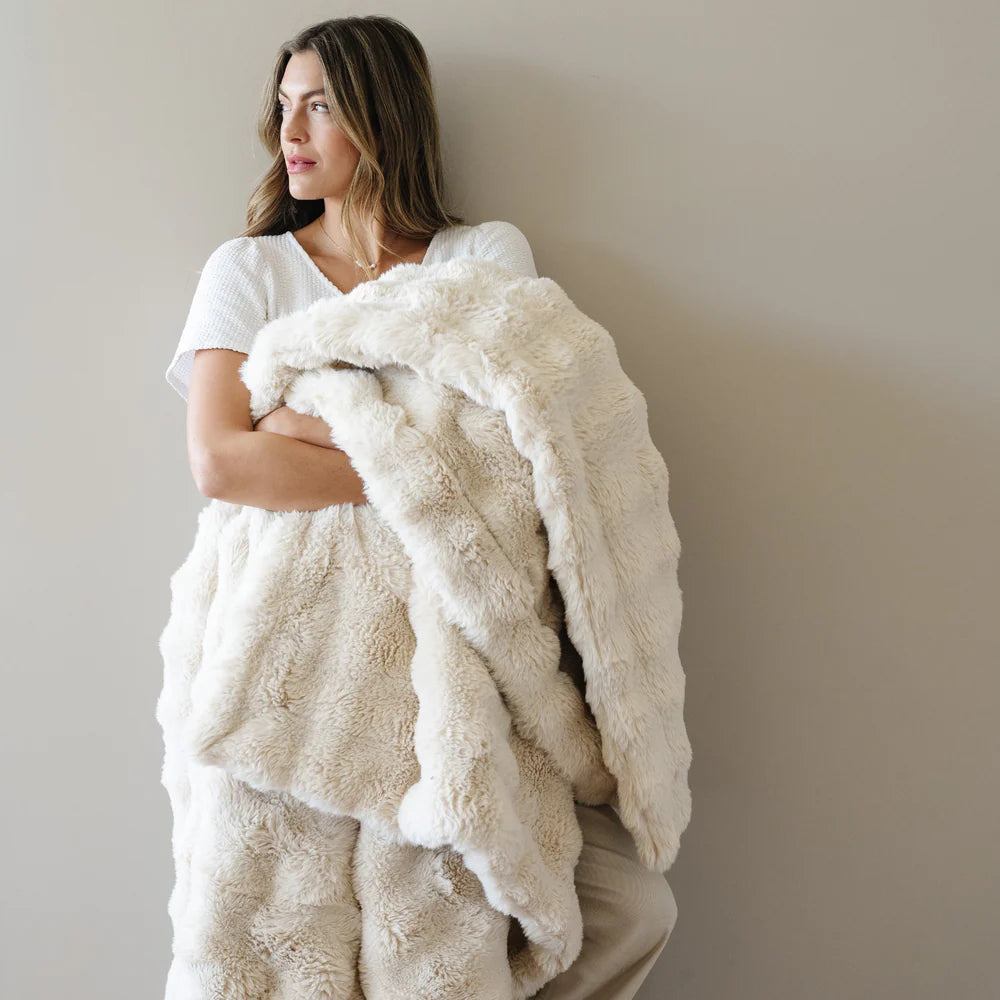 Plush Faux Fur XL Throw Blankets
