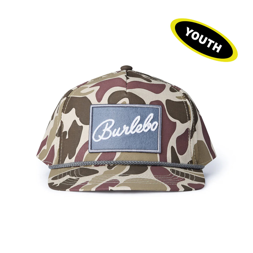 BURLEBO Youth Cap, Classic Deer Camo with Burlebo Script