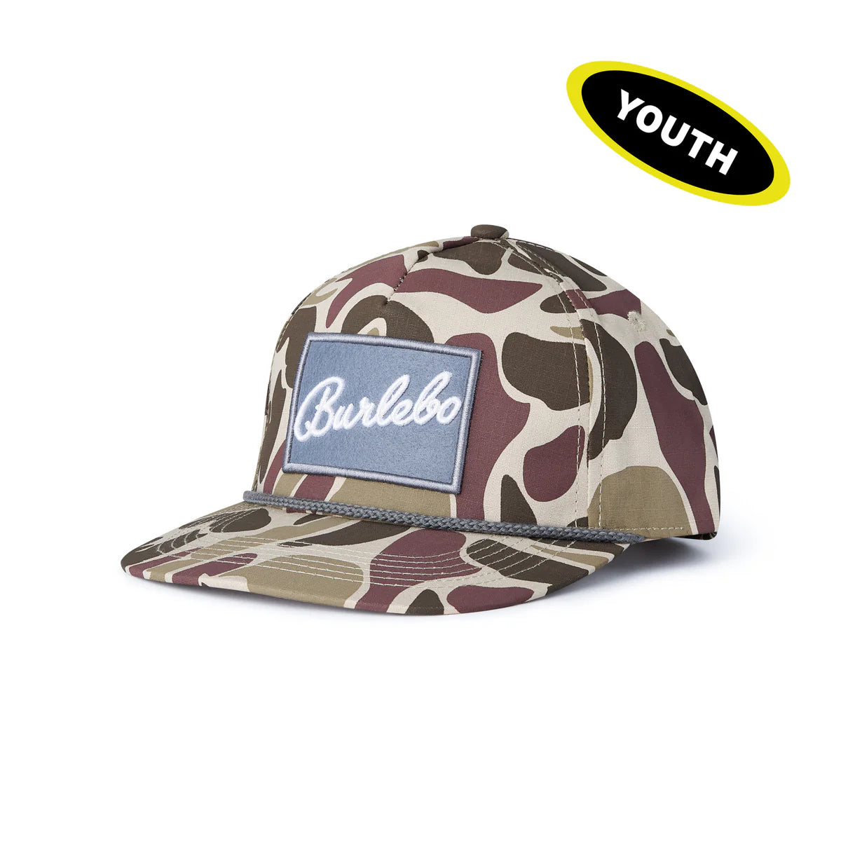Youth Cap, Classic Deer Camo with Burlebo Script