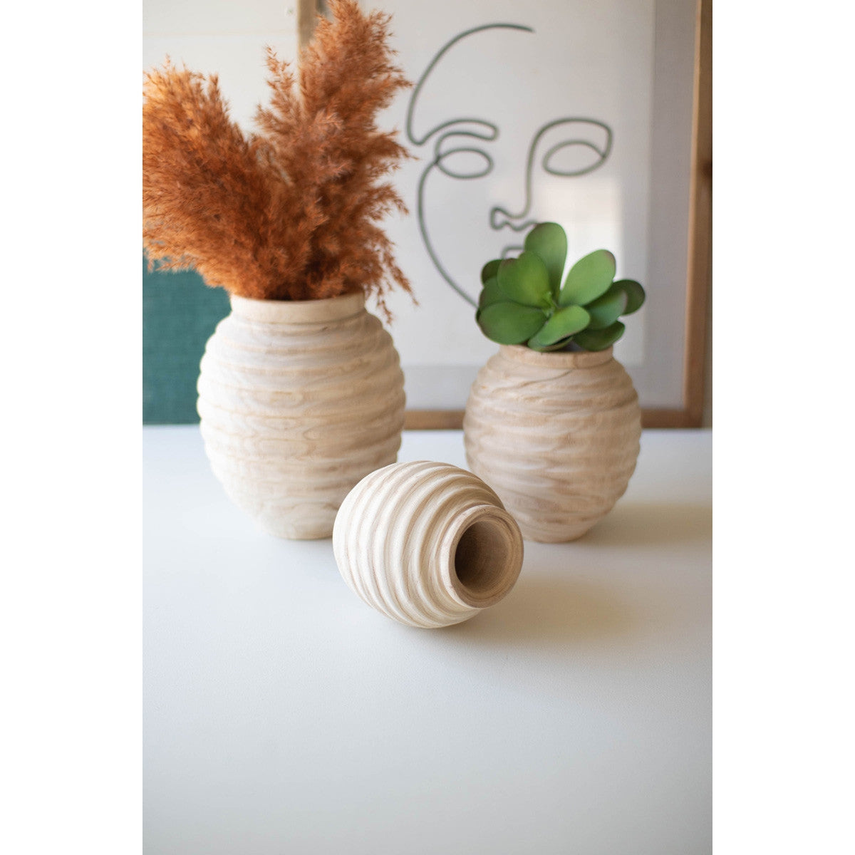 Natural Wood Gourd Pots Kalalou
