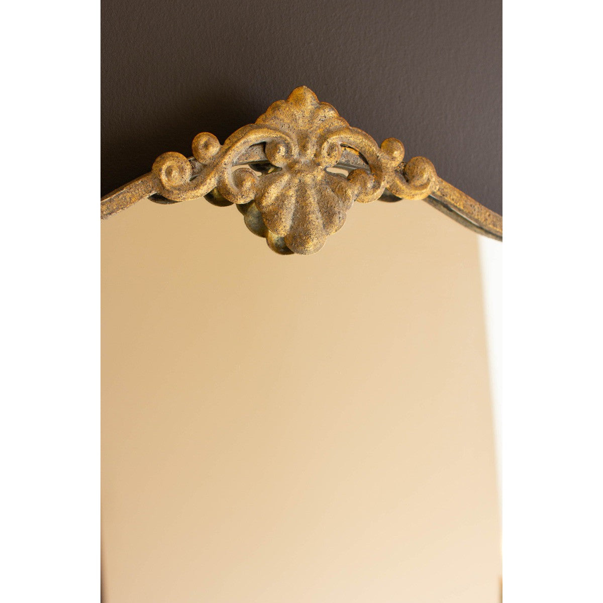 Antique Brass Vertical Wall Mirror