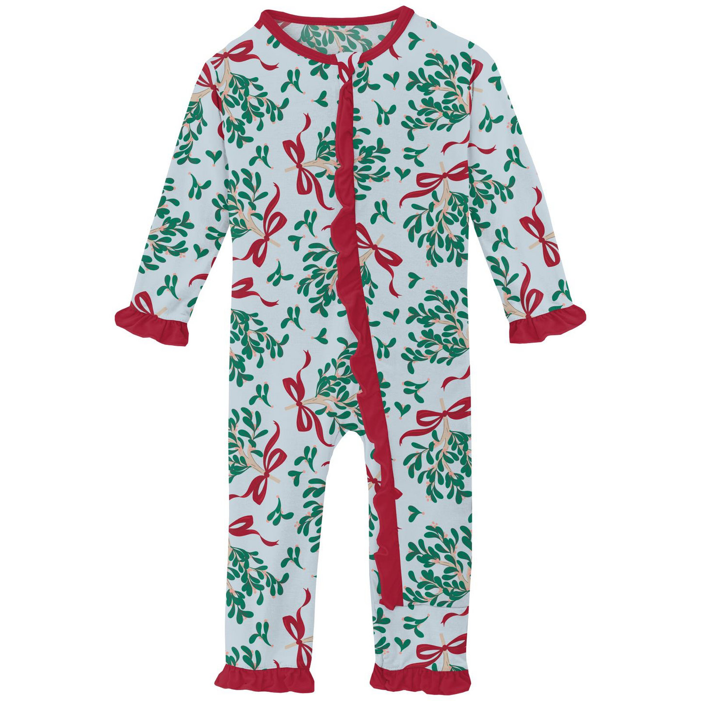 Print Classic Ruffle Coverall with 2 Way Zipper | Baby Shower Amanda Hughes