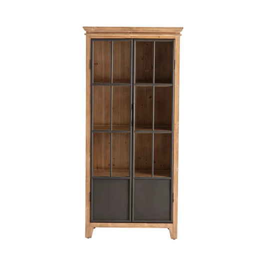 Darlington 2 Door Wood and Metal Curio