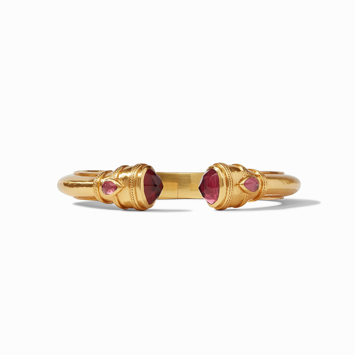 Julie Vos Cannes Demi Cuff - Iridescent Ruby Red