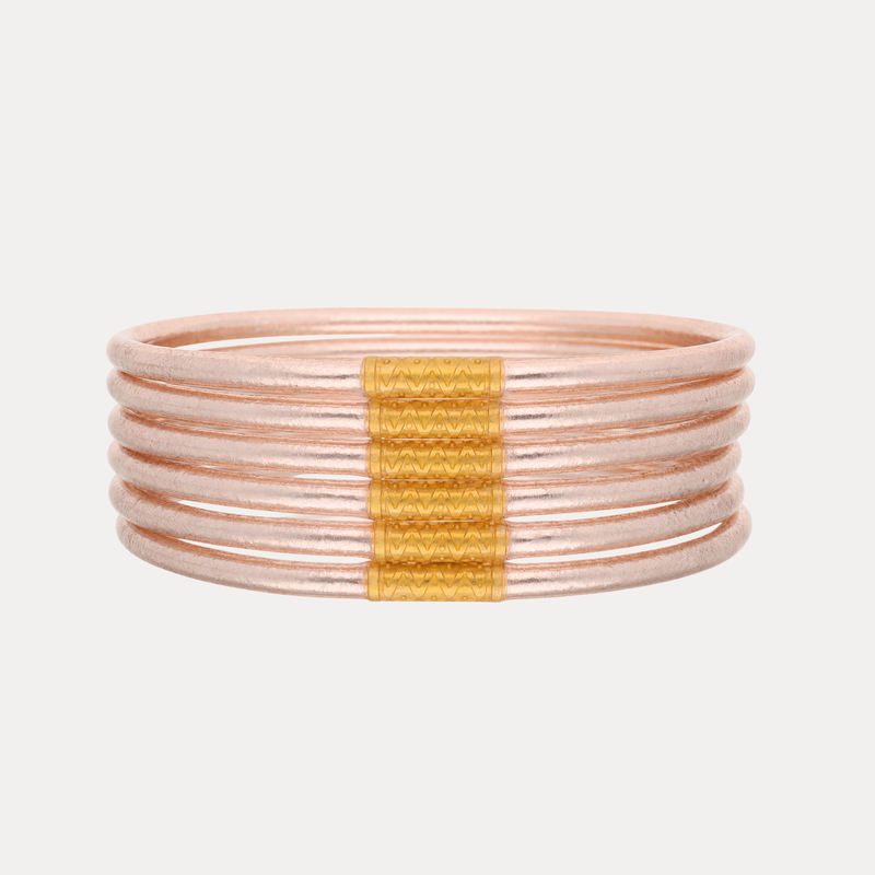 Champagne Lumine All Weather Bangles® (Set of 6)