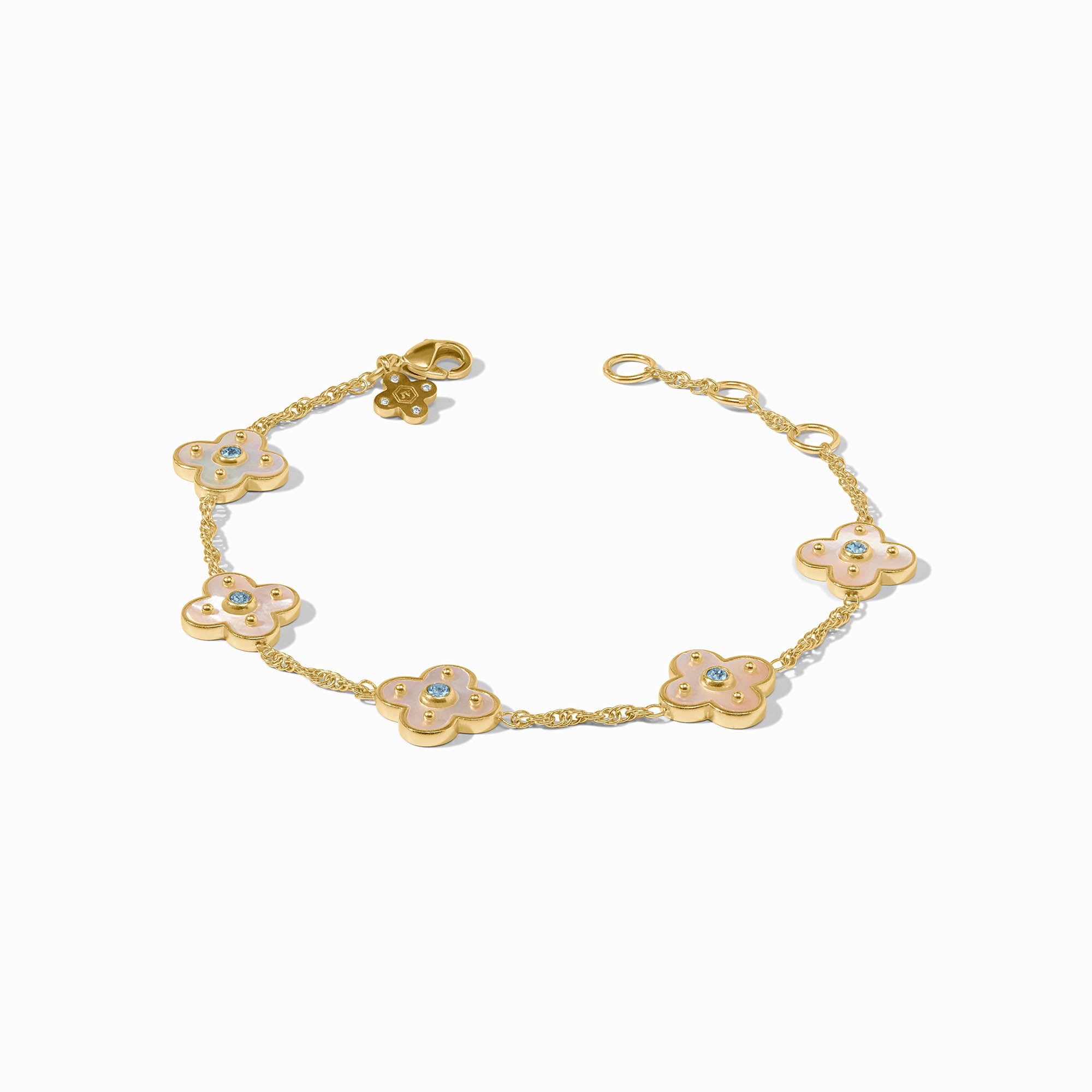 Julie Vos Chalcedony Blue Colette Delicate Bracelet