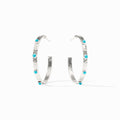 Crescent Stone Hoop