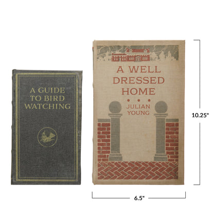 A Well Dressed Home Book Storage Boxes, Set of 2