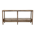 Creative Co-Op Mango Wood Console Table w/ Shelf, Natural