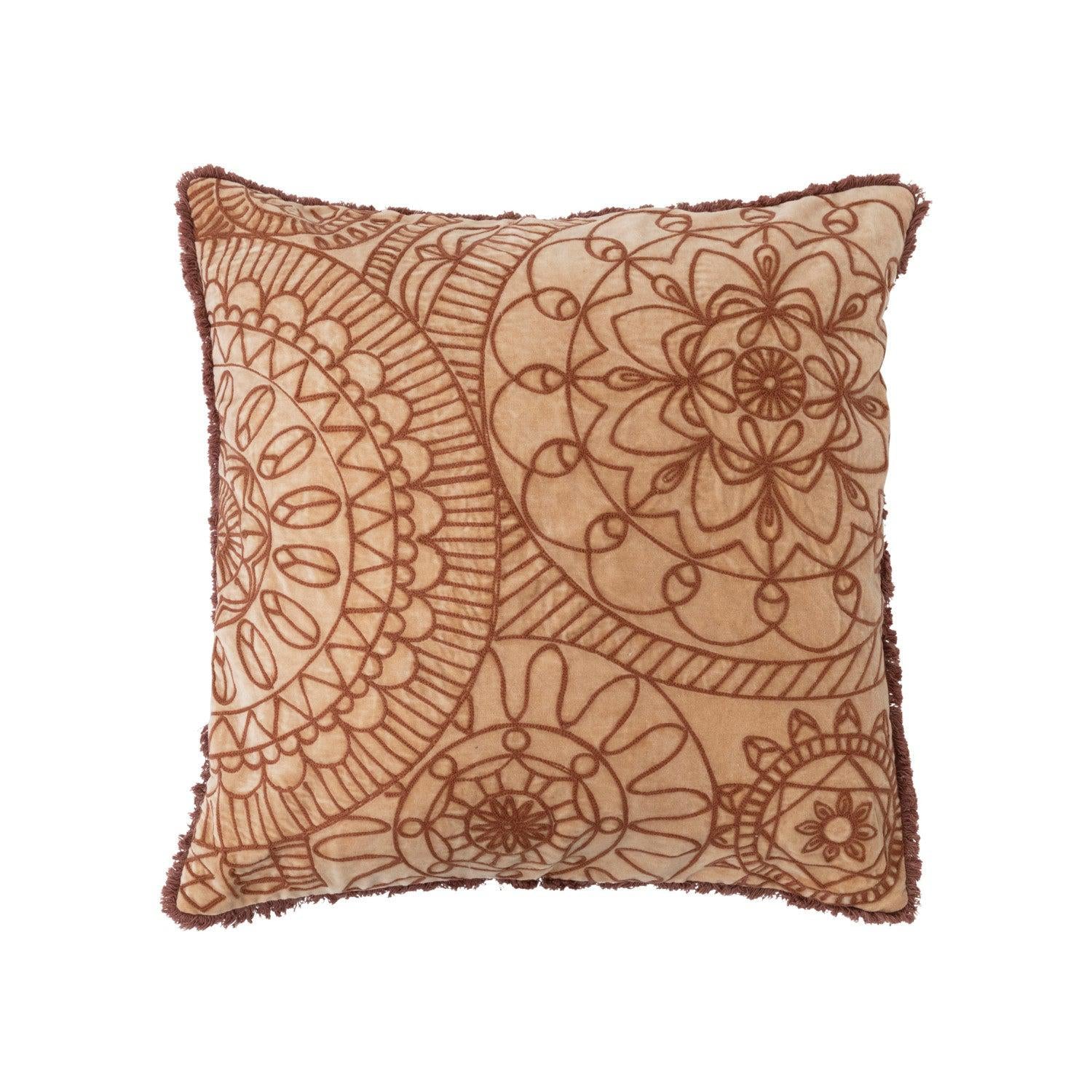 Embroidered Stonewash Pillow