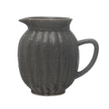 Stoneware Fluted Pitcher