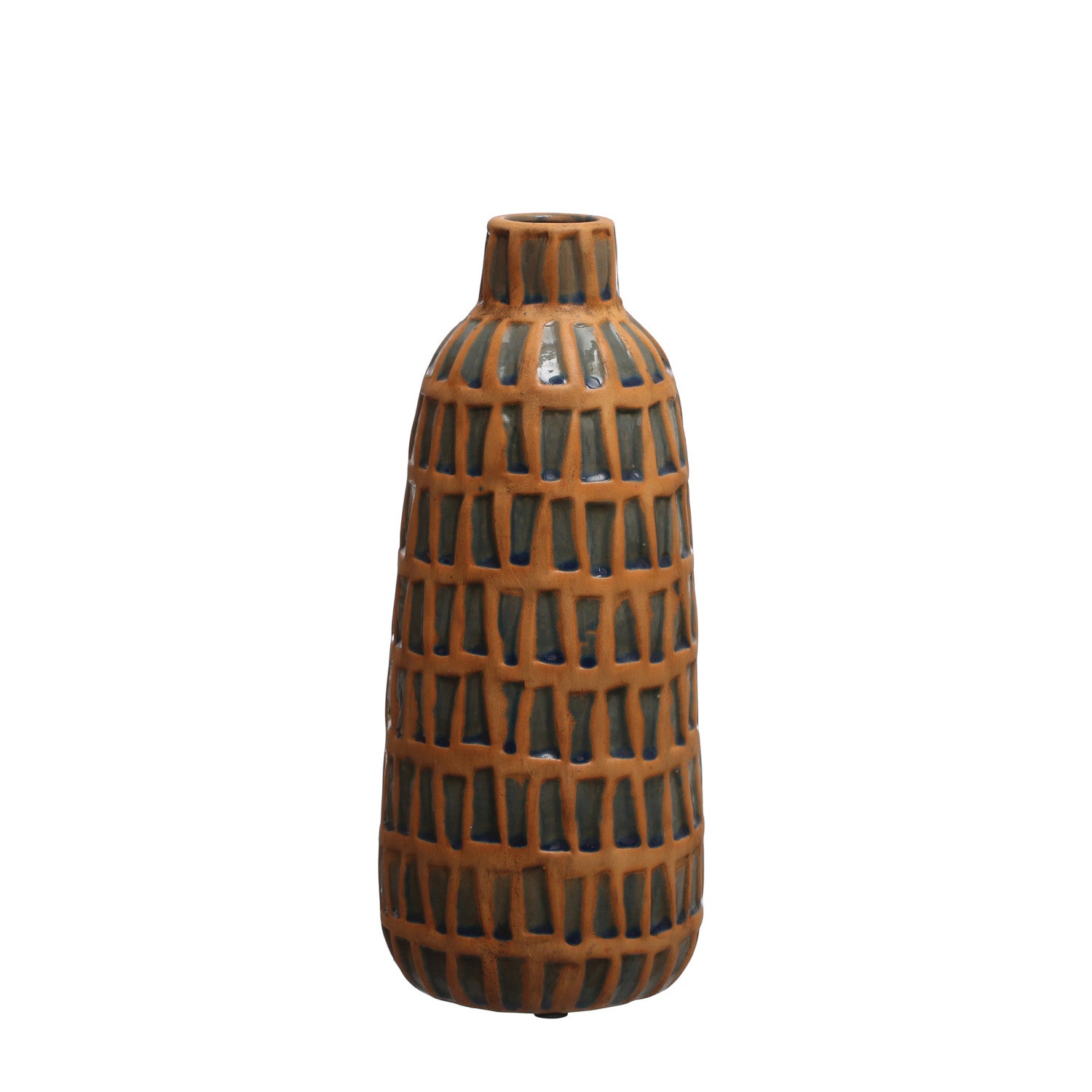 Debossed Terra-cotta Vase