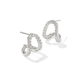 Daphne Pave Huggie Earrings