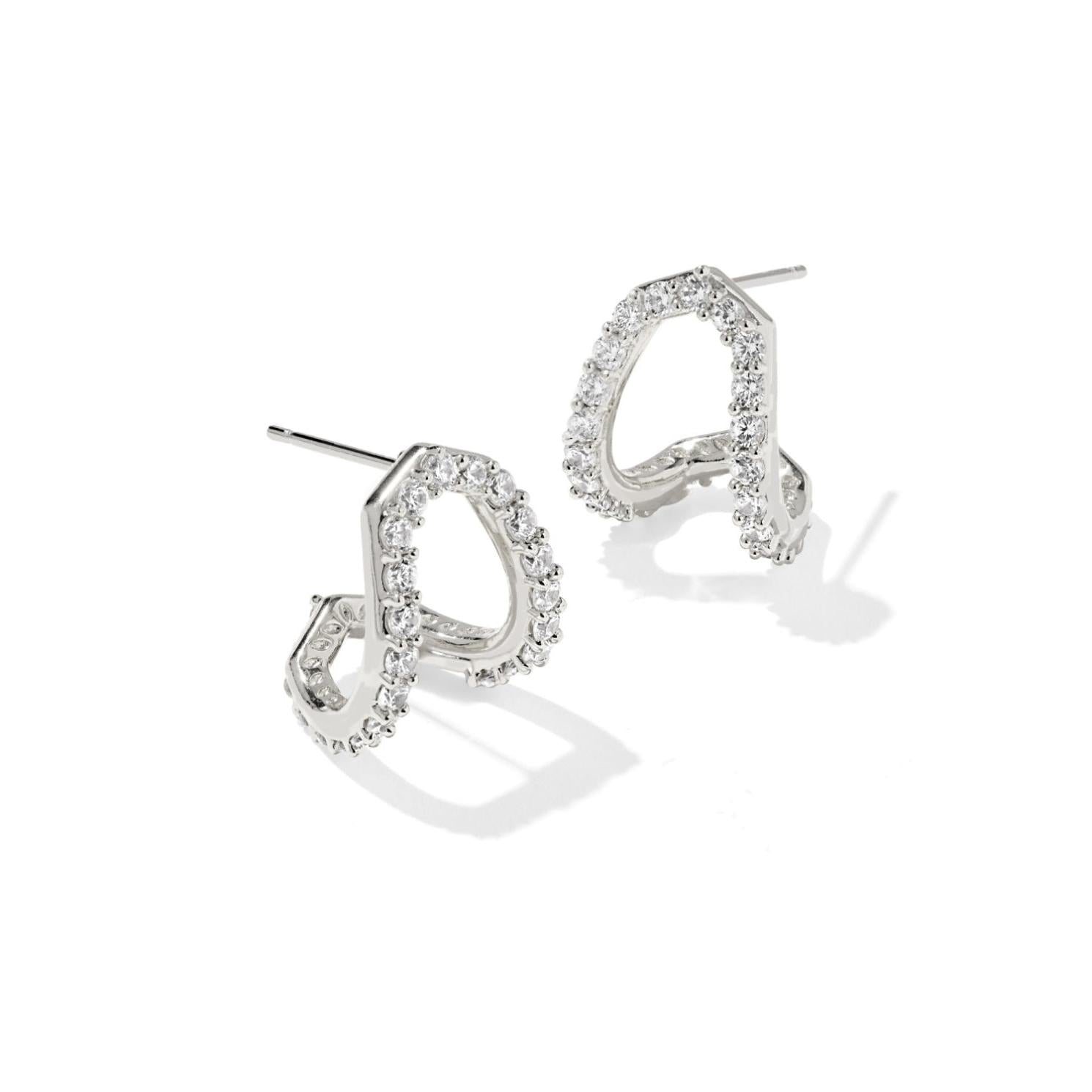 Daphne Pave Huggie Earrings