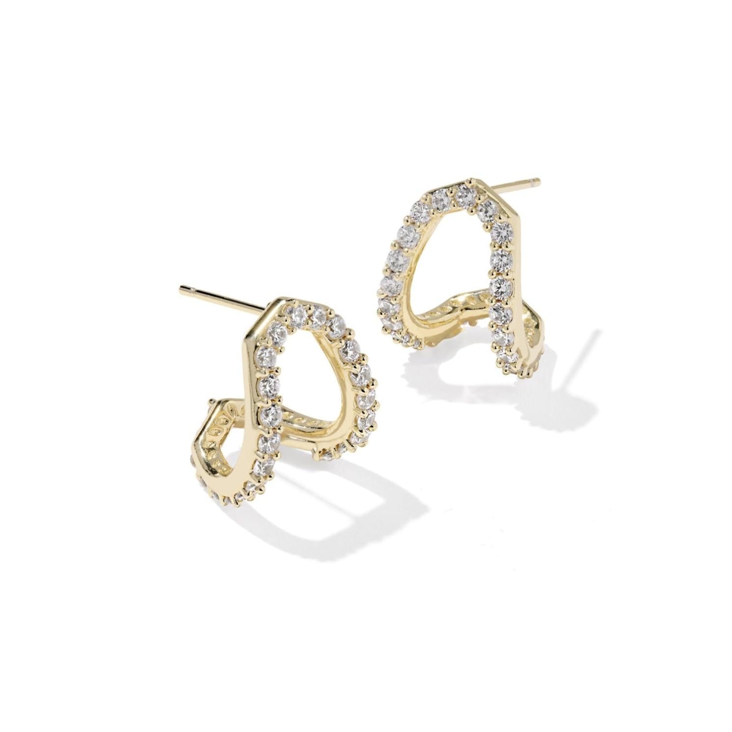 Daphne Pave Huggie Earrings