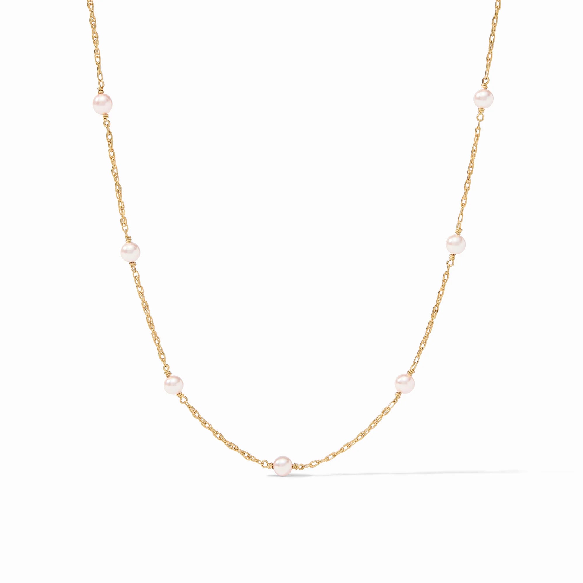 The Pink Delicate Station Necklace