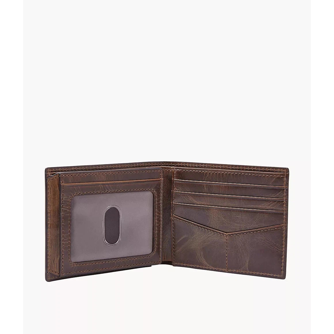 Derrick Leather RFID Bifold with Flip ID Wallet