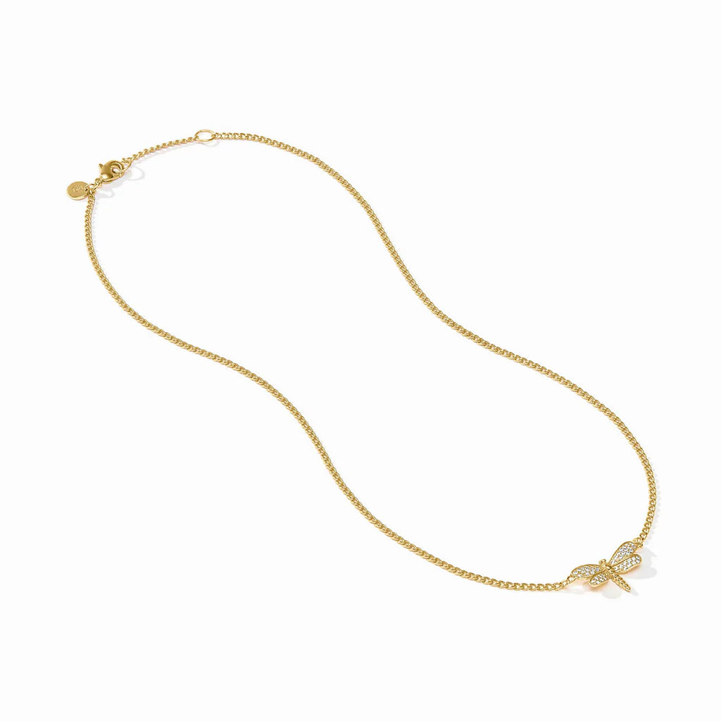 Dragonfly Pave Delicate Necklace