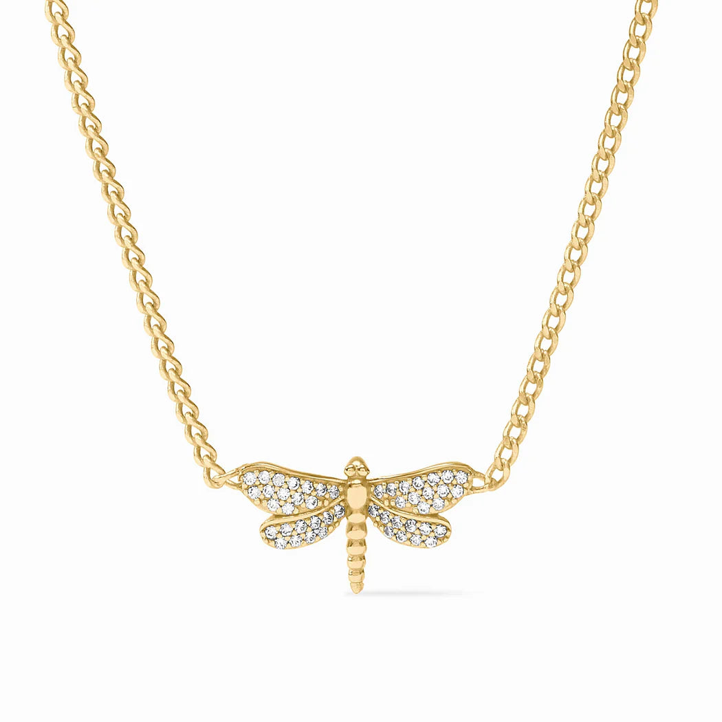 Dragonfly Pave Delicate Necklace