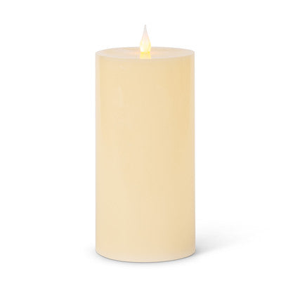 Flameless Wax Flat Top Pillar Candles