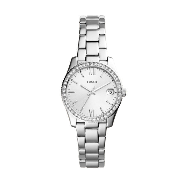 FOSSIL Women's Scarlette Mini Three-Hand Date Stainless Steel Watch