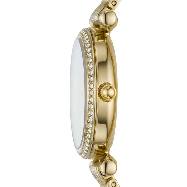 Carlie Mini Three-Hand Gold-Tone Stainless Steel Watch