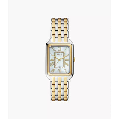 Raquel Three-Hand Date Gold Stainless Steel Watch