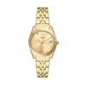 FOSSIL Women's Scarlette Three-Hand Date Gold-Tone Stainless Steel Watch