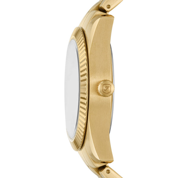 FOSSIL Women's Scarlette Three-Hand Date Gold-Tone Stainless Steel Watch