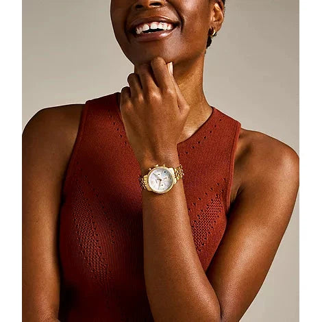 FOSSIL Women's Neutra Chronograph Gold-Tone Stainless Steel Watch