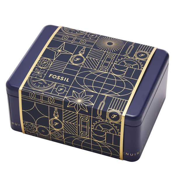 Carlie Three-Hand Gold-Tone Stainless Steel Watch and Bracelet Set