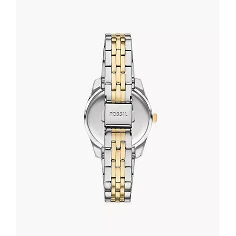 FOSSIL Women's Scarlette Three-Hand Date Two-Tone Stainless Steel Watch